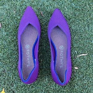 Rothy's The Point Flat in Violet Purple. Size 8.5